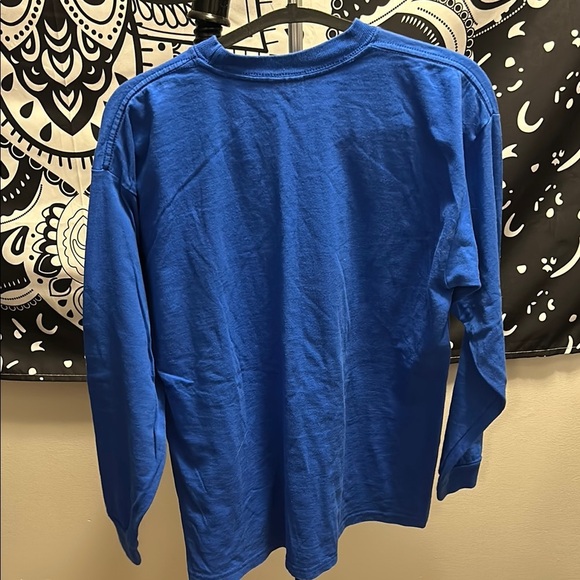 Blue Kids Long Sleeve Shirt not vintage but older model. - Picture 3 of 3